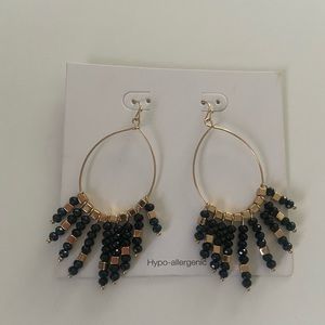 Gold & Black color Earrings New